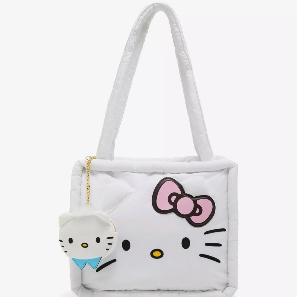 Hello Kitty & Dear Daniel Puffer Tote Bag With Coin Purse